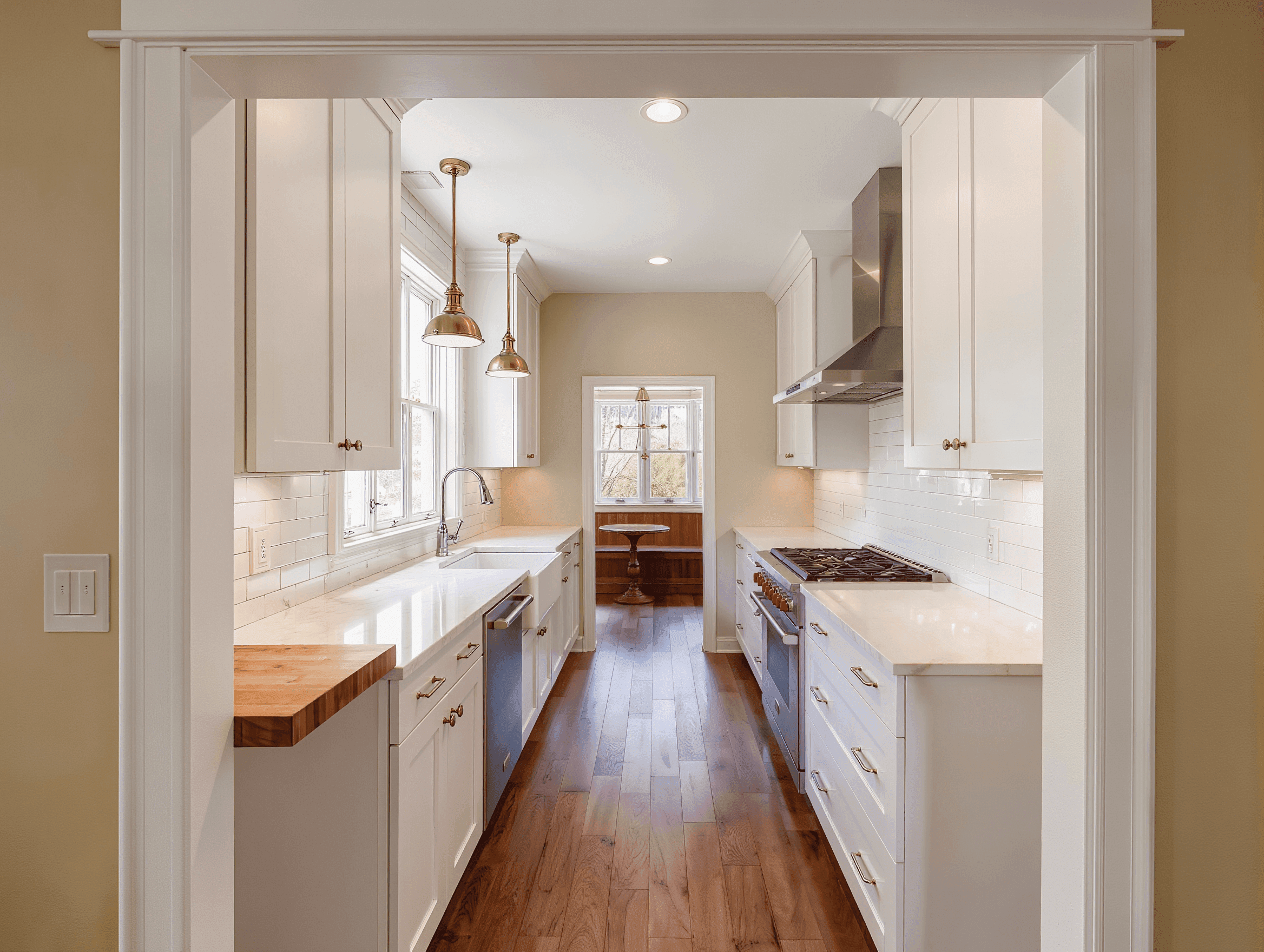 Encino galley kitchen remodel — CaliFirst Remodel