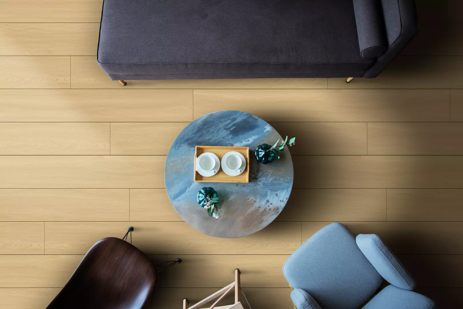 9 1/3" X 72 1/4" North Forest Collection Waterproof Nordic River AC4 Commercial Grade Laminate Floating material