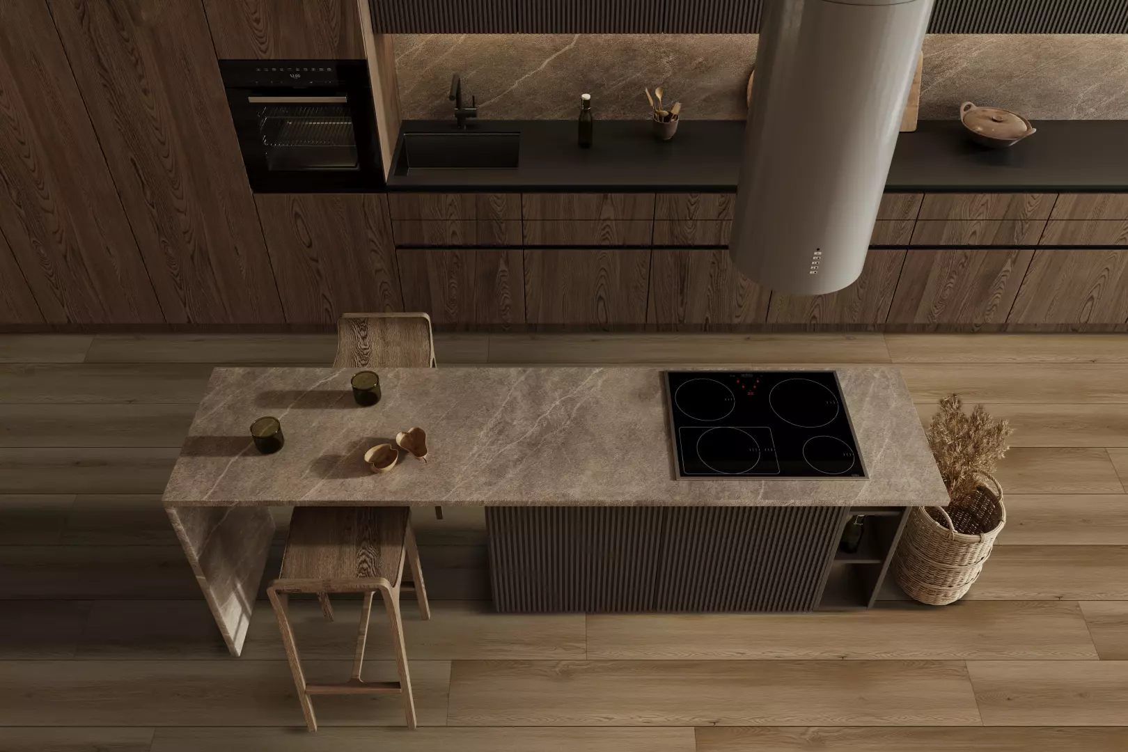 9 1/3" X 72 1/4" North Forest Collection Waterproof Oman Beige AC4 Commercial Grade Laminate Floating material