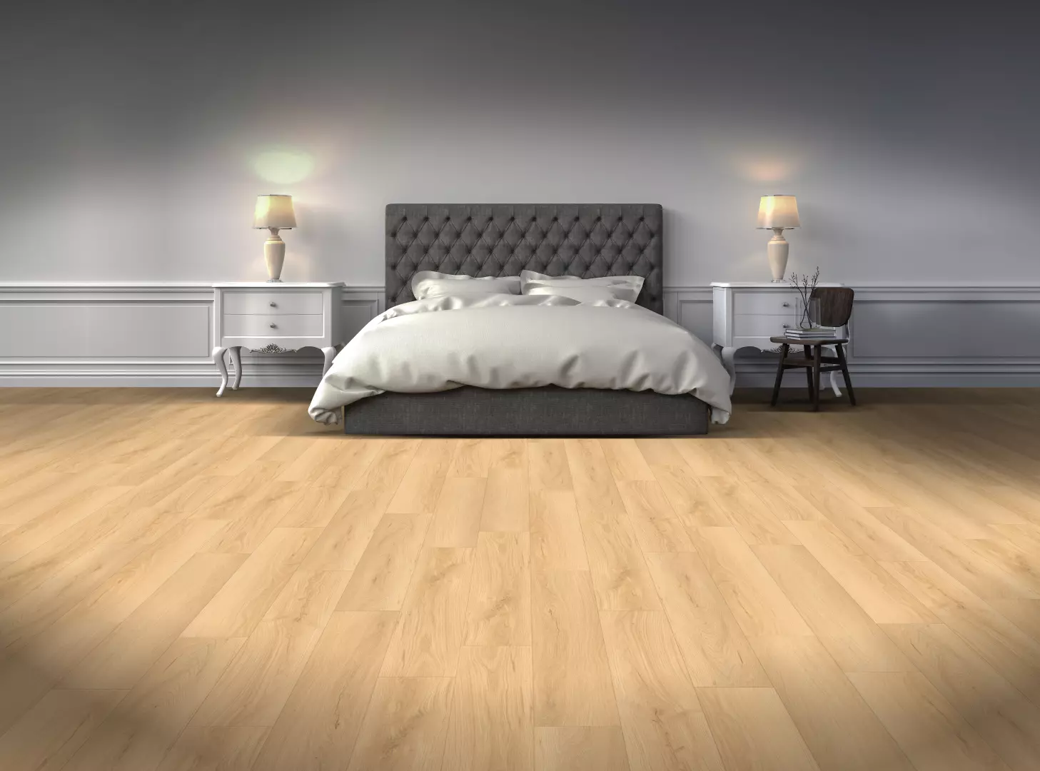 9 1/4" X 60" Bear Woods Collection Waterproof Kashmir Beige AC5 Commercial Grade Laminate Floating material