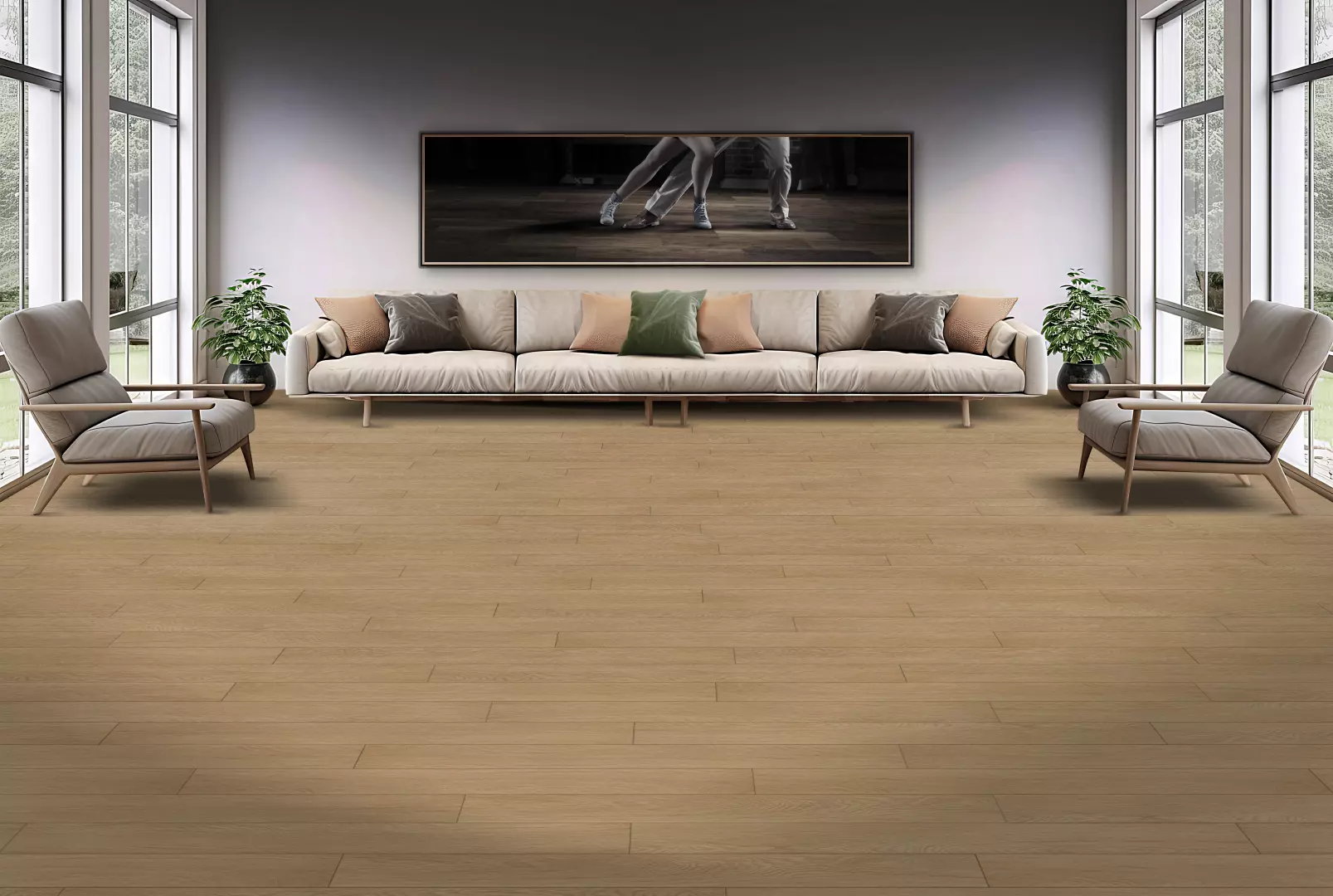 9" X 6ft Bridge River Collection Waterproof Ginger Silk Extra Long, Extra Wide Pure SPC? 8mm boards SPC Floating material