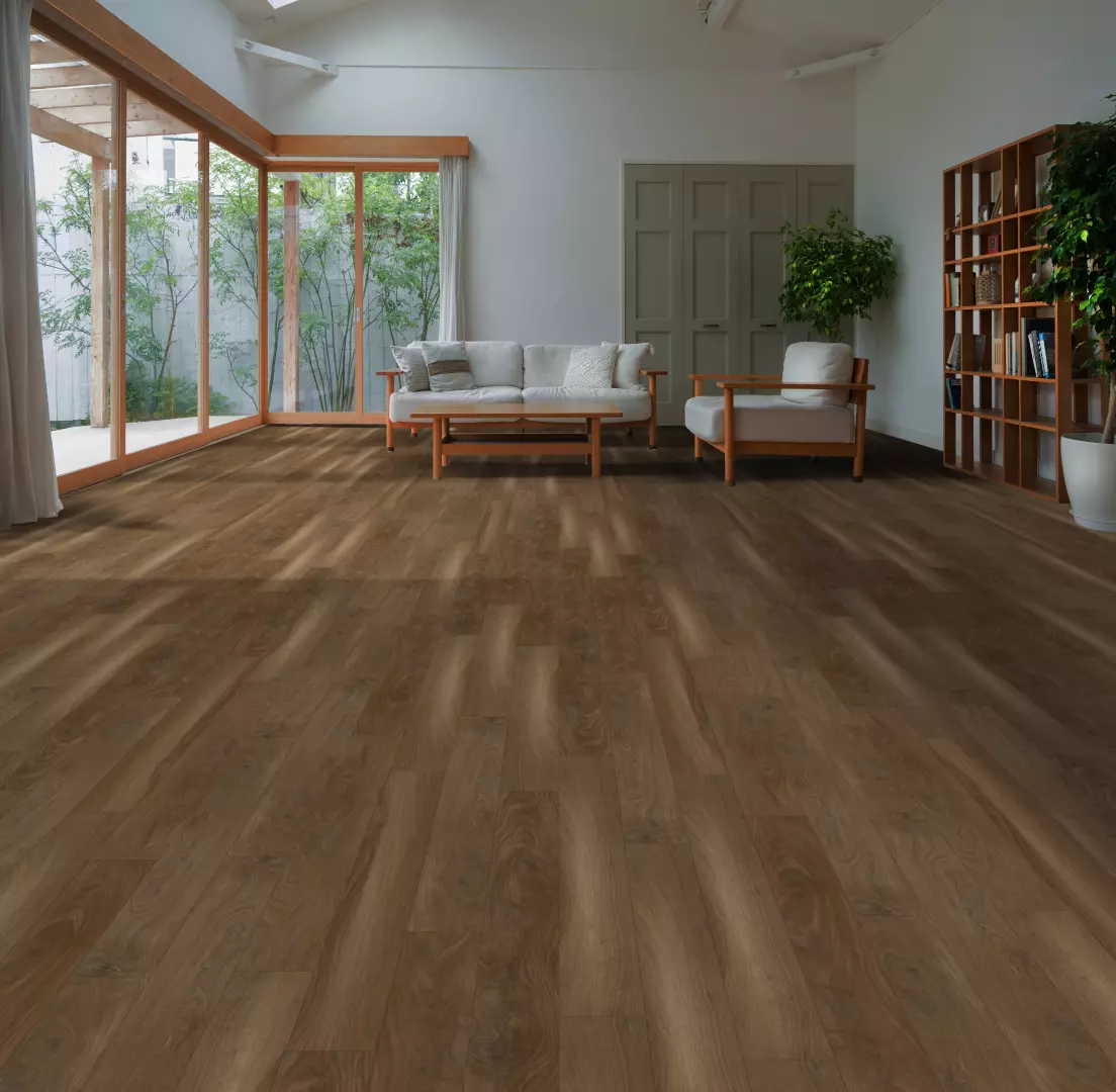 9" X 6ft Bridge River Collection Waterproof Cabernet Brown Extra Long, Extra Wide Pure SPC? 8mm boards SPC Floating material