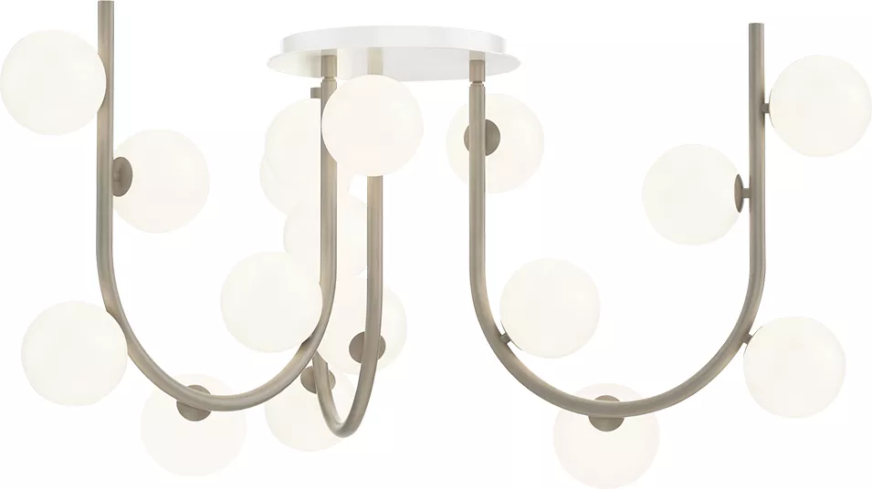18-Light MTO Fixed Pendant - Taupe material