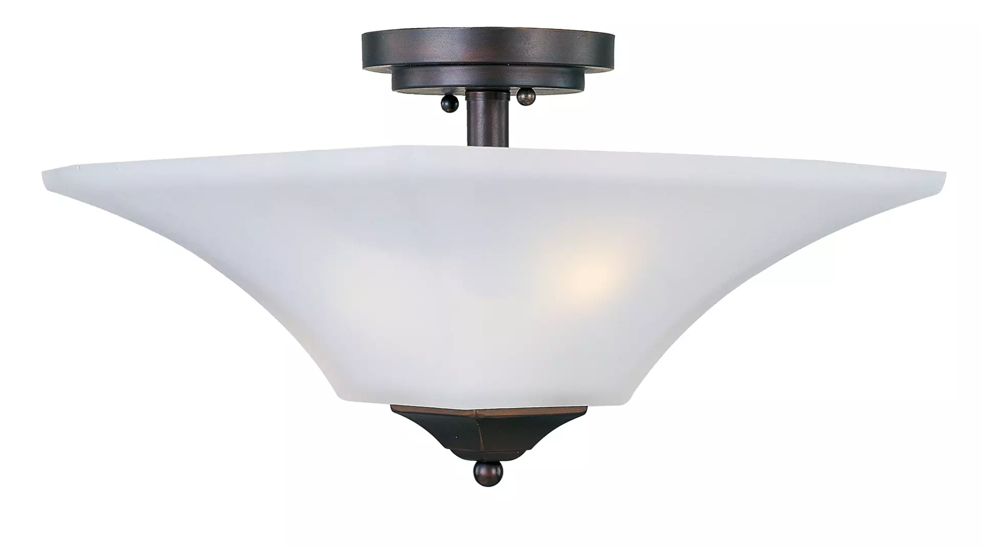 Aurora 2-Light Semi-Flush Mount material