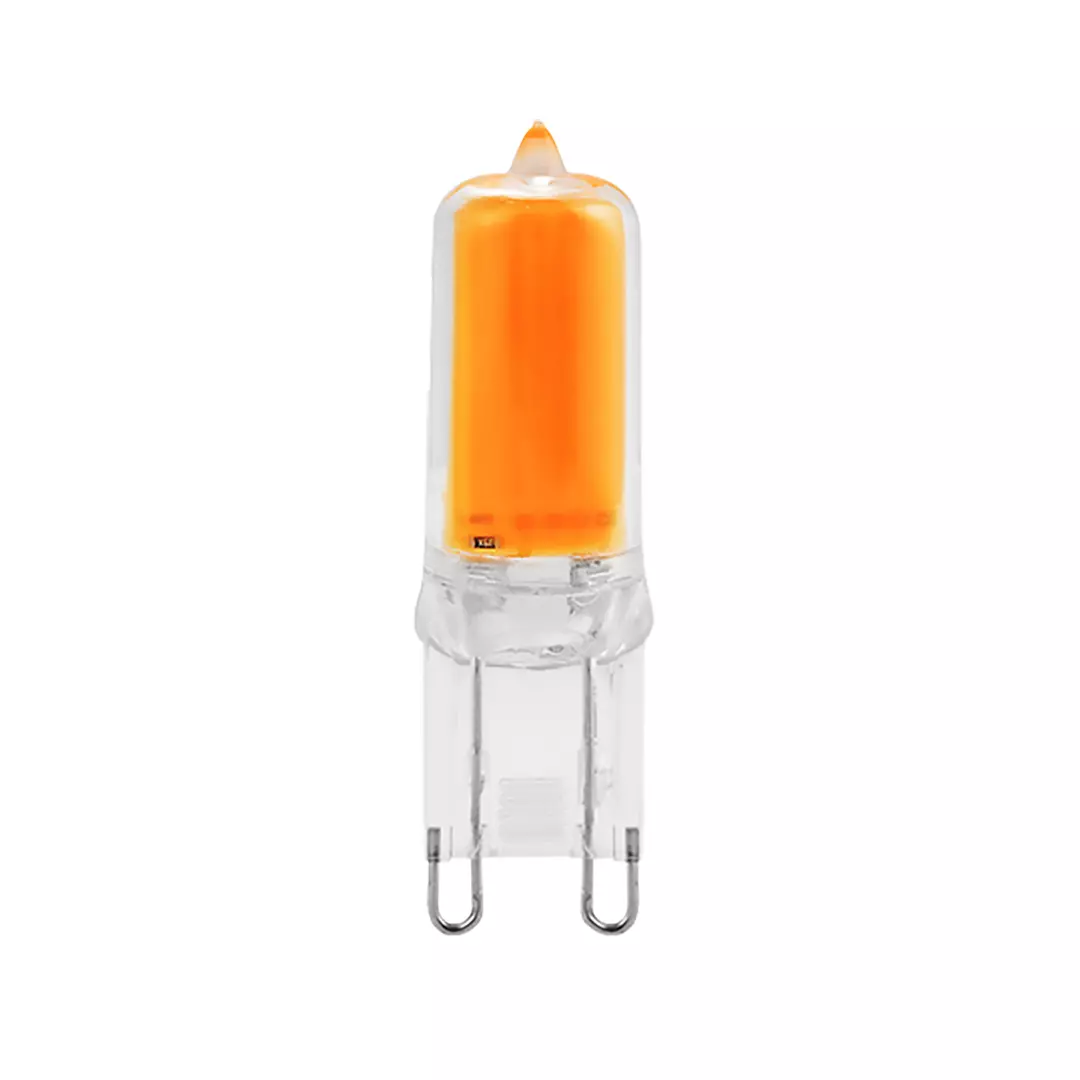 2W Dimmable LED G9 3000K 120V Bulb Clear material