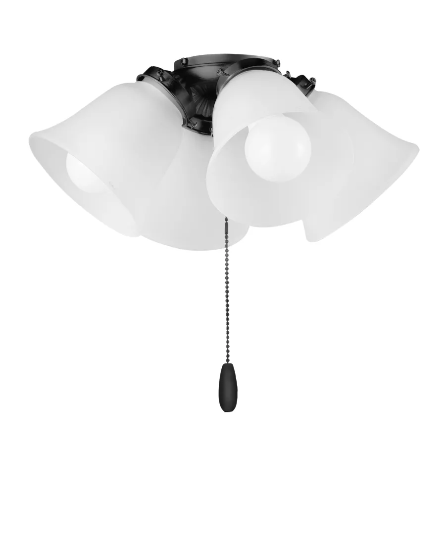 4-Light LED Ceiling Fan Light Kit w/Bulbs material